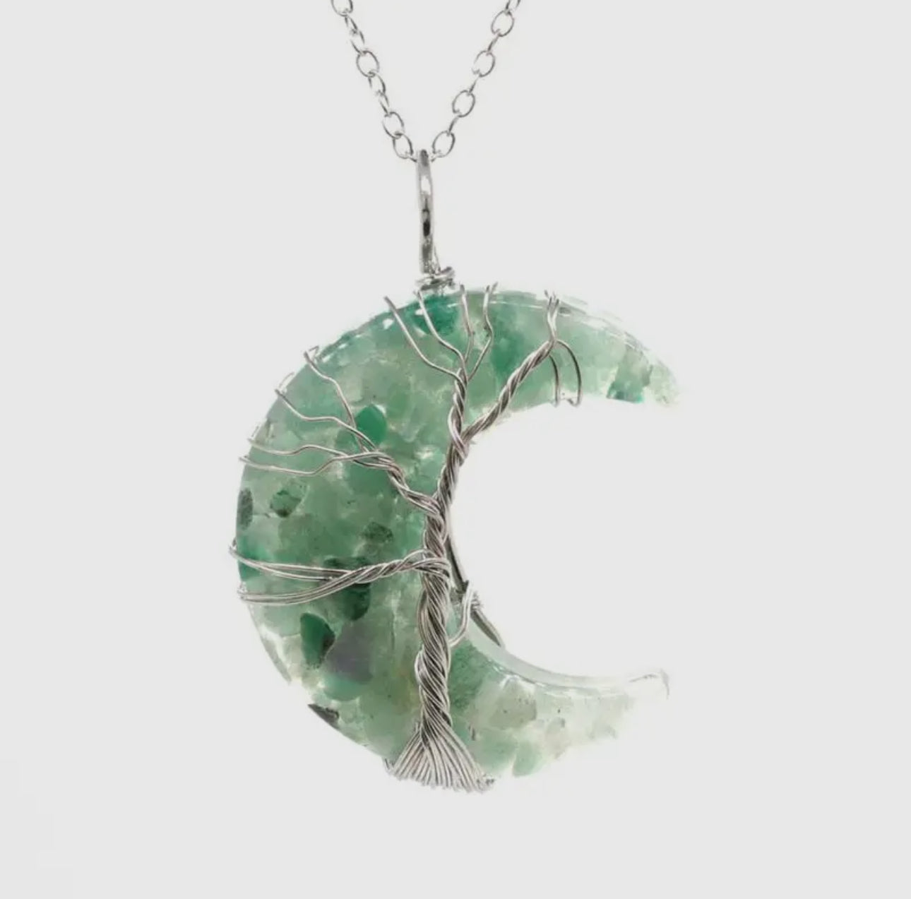 Moon Pendant  Necklace