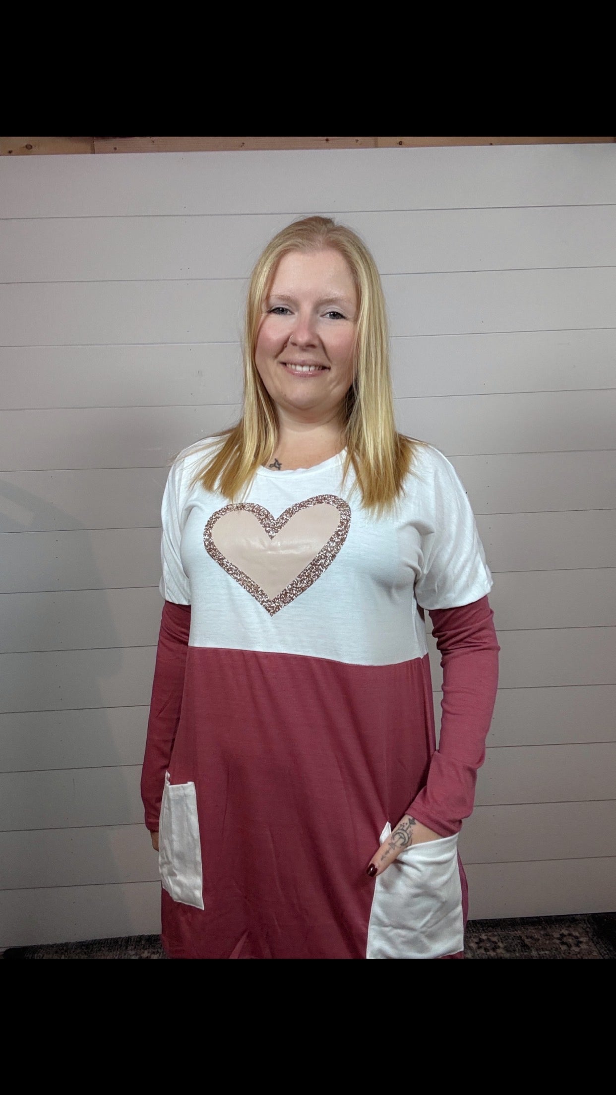 Casual Heart Top