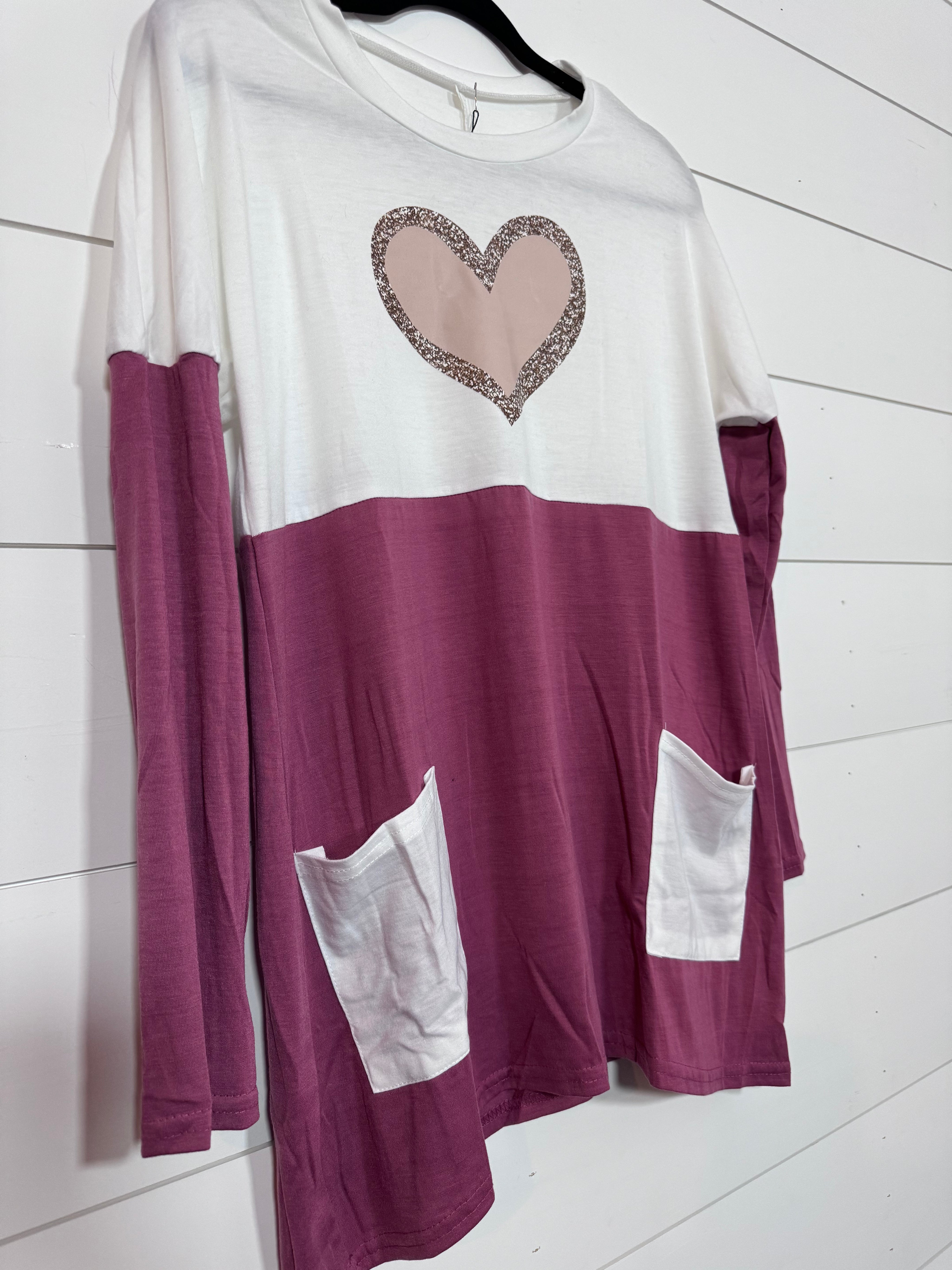 Casual Heart Top