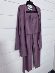 Mauve 3 Piece Lounge Set