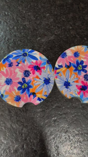 Flower Car Coasters