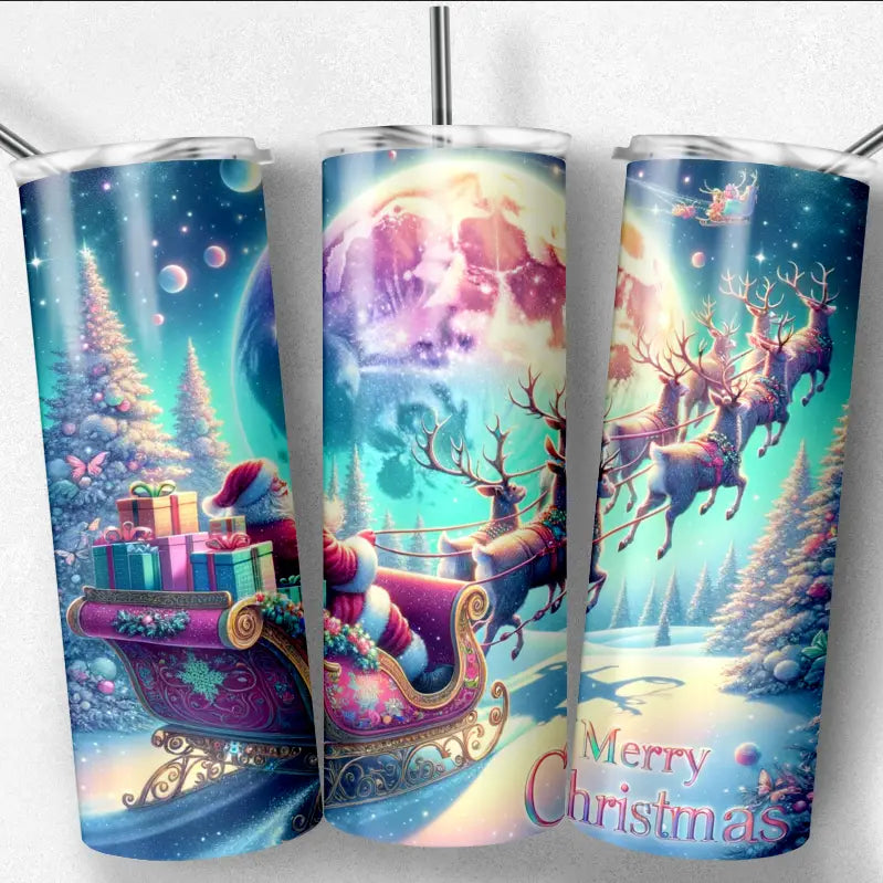 Santa Sleigh Tumbler