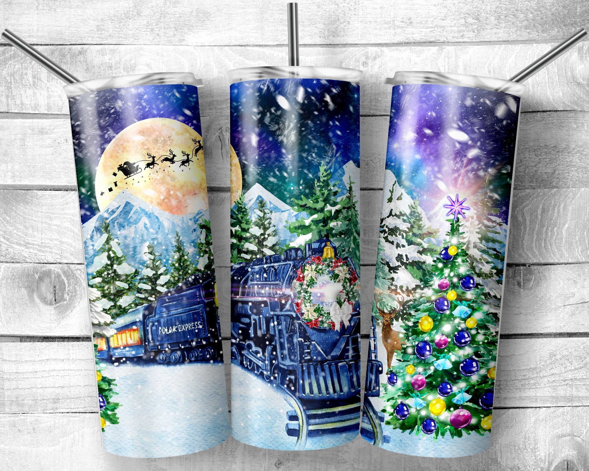 Christmas Train Tumbler